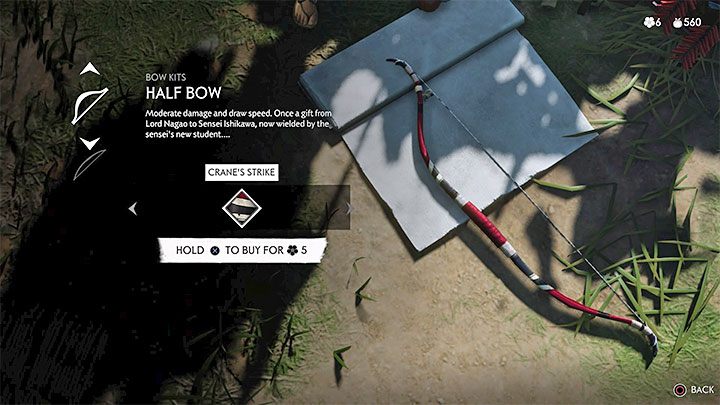 Ghost of Tsushima also allows players to modify the appearance of the bow - Ghost of Tsushima: How to change characters appearance? - Character development and equipment - Ghost of Tsushima Guide, Walkthrough