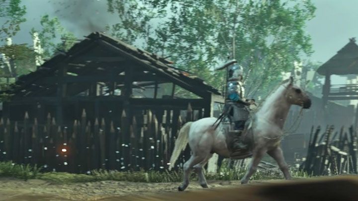 As you sneak through the Mongol camp, you must be most wary of a single soldier patrolling the area on horseback - Ghost of Tsushima: The Walls of Yarikawa walkthrough - Act 2 - Ghost of Tsushima Guide, Walkthrough