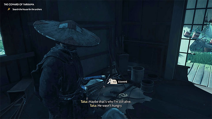 Enter the house where the bear was and search it - Ghost of Tsushima: The Coward of Yarikawa walkthrough - Act 2 - Ghost of Tsushima Guide, Walkthrough