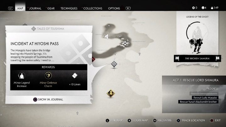 Where to start: Eastern part of Golden Forest - Ghost of Tsushima: Incident at Hiyoshi Pass walkthrough, Tales of Tsushima - Other tales - Ghost of Tsushima Guide, Walkthrough