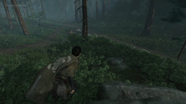 When you check all the tracks in the house, a few men will show up - Ghost of Tsushima: Honour Buried Deep walkthrough, Tales of Tsushima - Other tales - Ghost of Tsushima Guide, Walkthrough