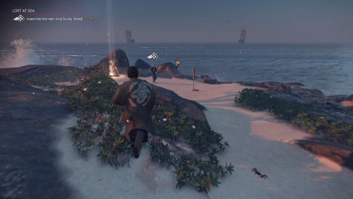 Theres a man waiting for you on the island - Ghost of Tsushima: Lost at Sea walkthrough, Tales of Tsushima - Other tales - Ghost of Tsushima Guide, Walkthrough