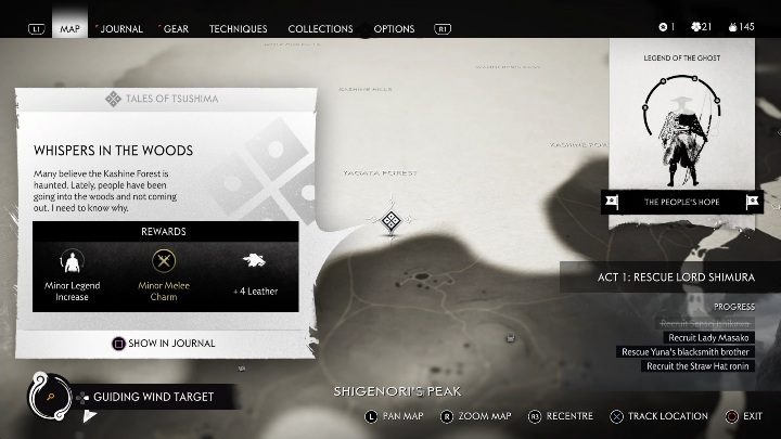 Where to start: Southern part of the Yagata Forest - Ghost of Tsushima: Whispers in the Woods walkthrough, Tales of Tsushima - Other tales - Ghost of Tsushima Guide, Walkthrough
