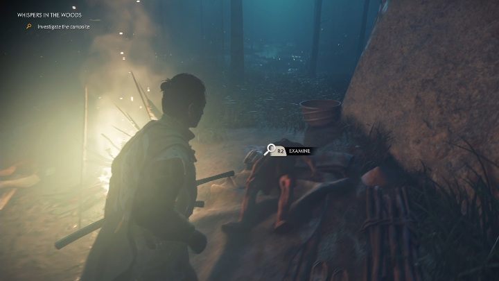 After talking to the man, head to the woods - Ghost of Tsushima: Whispers in the Woods walkthrough, Tales of Tsushima - Other tales - Ghost of Tsushima Guide, Walkthrough
