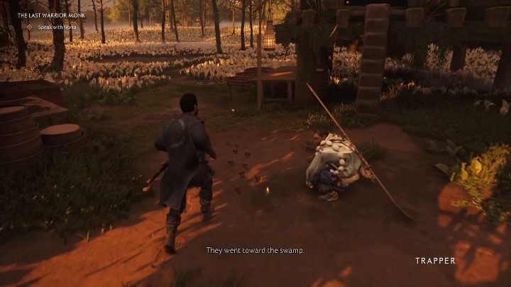 After talking to the monk, you will go on a quest to find the Mongols - Ghost of Tsushima: The Last Warrior Monk walkthrough, A Norio Tale - A Norio Tale - Ghost of Tsushima Guide, Walkthrough
