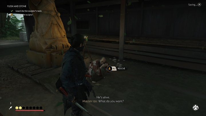 Defeat the opponents and enter the house - Ghost of Tsushima: Flesh and Stone walkthrough, Tales of Tsushima - Other tales - Ghost of Tsushima Guide, Walkthrough