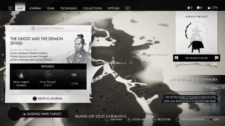 How to unlock: Complete the Ghosts from the Past main mission and Dreams of Conquest side mission - Ghost of Tsushima: The Ghost and the Demon Sensei walkthrough, An Ishikawa Tale - An Ishikawa Tale - Ghost of Tsushima Guide, Walkthrough