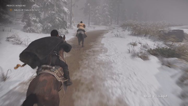 After checking the traps, take her home - Ghost of Tsushima: Friends in Passing walkthrough, An Ishikawa Tale - An Ishikawa Tale - Ghost of Tsushima Guide, Walkthrough