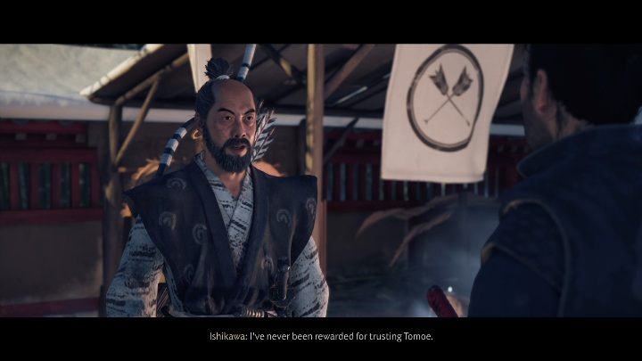 Go back to the temple and talk to Ishikawa to finish the mission - Ghost of Tsushima: Friends in Passing walkthrough, An Ishikawa Tale - An Ishikawa Tale - Ghost of Tsushima Guide, Walkthrough