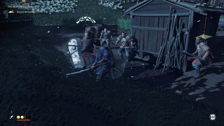 Find the Mongol settlement and eliminate the enemies to rescue the hostages - Ghost of Tsushima: The Heavenly Strike walkthrough, Mythical Tales - Mythic Tales - Ghost of Tsushima Guide, Walkthrough