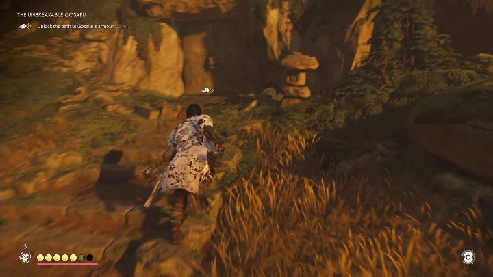 Once you have all 6 keys, go to the place marked on the map - Ghost of Tsushima: The Unbreakable Gosaku walkthrough, Mythical Tales - Mythic Tales - Ghost of Tsushima Guide, Walkthrough