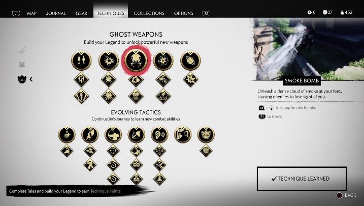 Ghost weapons - Ghost of Tsushima: Character development - Basics - Ghost of Tsushima Guide, Walkthrough