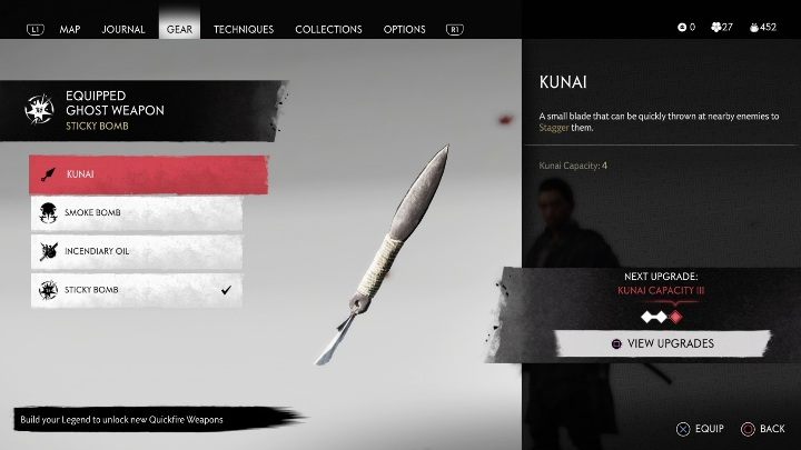 How to unlock - ghost weapons are unlocked by increasing the legend level - Ghost of Tsushima: Best weapons, gadgets - Basics - Ghost of Tsushima Guide, Walkthrough