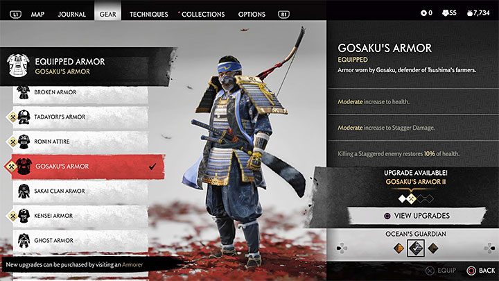 3) Gosakus Armor/Oceans Guardian - Ghost of Tsushima: Hoe to unlock Cooper Clan Cosplayer? - Trophy guide - Ghost of Tsushima Guide, Walkthrough