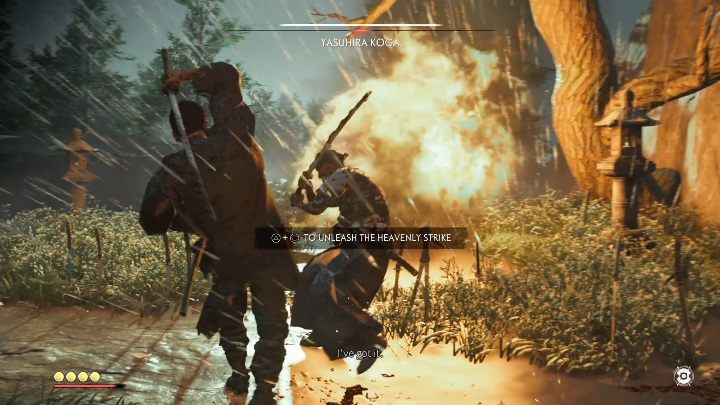 It is also a good idea not to give him any time to rest - Ghost of Tsushima: How to beat Yasuhira Koga? Video guide - Side quests - Ghost of Tsushima Guide, Walkthrough