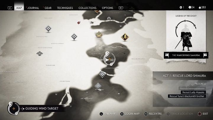 The place you need to go is in the mountains - Ghost of Tsushima: The Legend of Tadayori walkthrough, Mythical Tales, video - Mythic Tales - Ghost of Tsushima Guide, Walkthrough