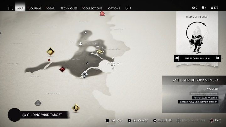 Location: Hidden Springs Forest - Ghost of Tsushima: Pillars of Honour, Izuhara Region secrets map, video guide - Izuhara Region - Ghost of Tsushima Guide, Walkthrough