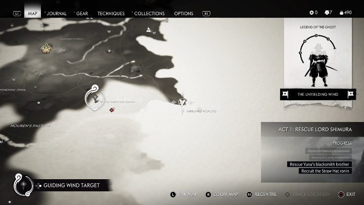 Location: Sibling Rocks - Ghost of Tsushima: Pillars of Honour, Izuhara Region secrets map, video guide - Izuhara Region - Ghost of Tsushima Guide, Walkthrough