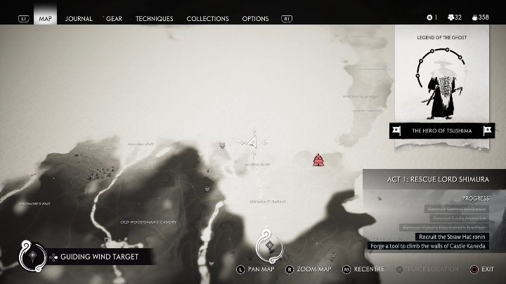 Location: Keneda Inlet - Ghost of Tsushima: Pillars of Honour, Izuhara Region secrets map, video guide - Izuhara Region - Ghost of Tsushima Guide, Walkthrough