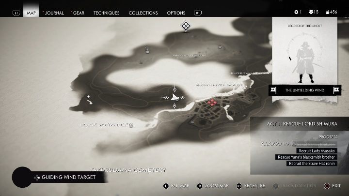 Location: Black Sand Inlet - Ghost of Tsushima: Inari Shrines, Izuhara Region secrets map, video guide - Izuhara Region - Ghost of Tsushima Guide, Walkthrough