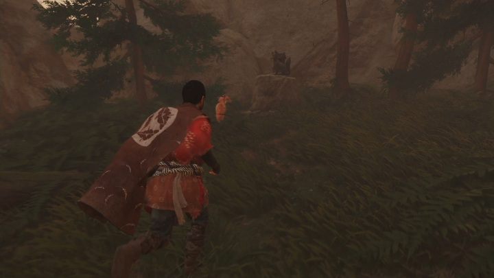 The fox hole is located near a path - Ghost of Tsushima: Inari Shrines, Izuhara Region secrets map, video guide - Izuhara Region - Ghost of Tsushima Guide, Walkthrough