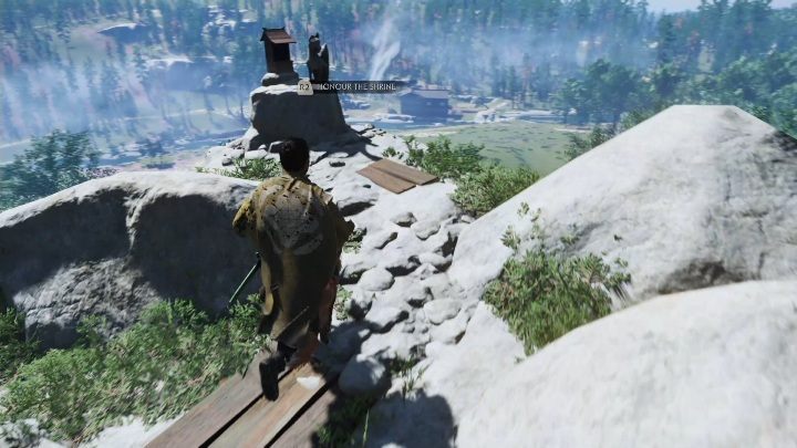 The shrine is located at the very top of the mountain - Ghost of Tsushima: Inari Shrines, Izuhara Region secrets map, video guide - Izuhara Region - Ghost of Tsushima Guide, Walkthrough