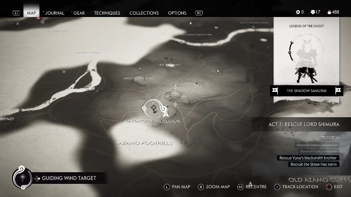 Location: Sakimori Overlook - Ghost of Tsushima: Inari Shrines, Izuhara Region secrets map, video guide - Izuhara Region - Ghost of Tsushima Guide, Walkthrough