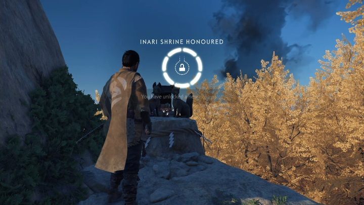 This fox is waiting for you right by the streamside - Ghost of Tsushima: Inari Shrines, Izuhara Region secrets map, video guide - Izuhara Region - Ghost of Tsushima Guide, Walkthrough