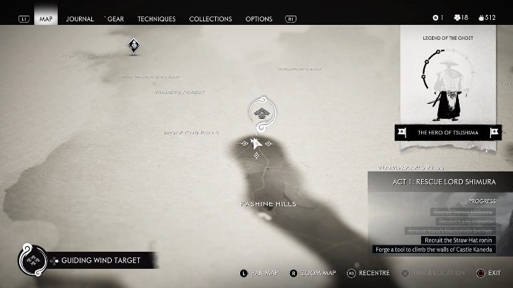 Location: Kashine Hills - Ghost of Tsushima: Inari Shrines, Izuhara Region secrets map, video guide - Izuhara Region - Ghost of Tsushima Guide, Walkthrough