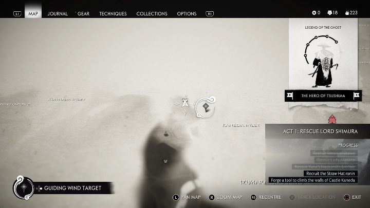 Location: Kaneda Inlet - Ghost of Tsushima: Inari Shrines, Izuhara Region secrets map, video guide - Izuhara Region - Ghost of Tsushima Guide, Walkthrough