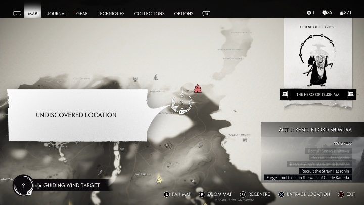 Location: Izuhara Clearing - Ghost of Tsushima: Inari Shrines, Izuhara Region secrets map, video guide - Izuhara Region - Ghost of Tsushima Guide, Walkthrough