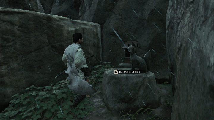 The fox hole is located in the middle of the forest - Ghost of Tsushima: Inari Shrines, Izuhara Region secrets map, video guide - Izuhara Region - Ghost of Tsushima Guide, Walkthrough