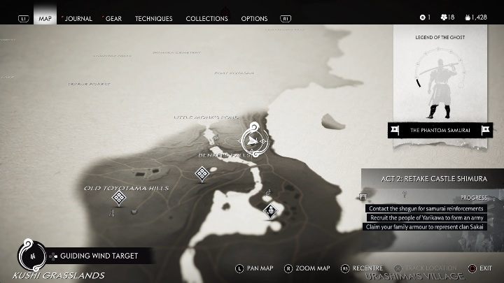 Location: Benkeis Fall - Ghost of Tsushima: Bamboo Strikes, Toyotama Region secrets map, video guide - Toyotama Region - Ghost of Tsushima Guide, Walkthrough