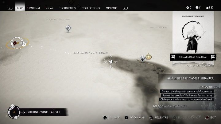 Location: Drowned Mans Shore - Ghost of Tsushima: Inari Shrines, Toyotama Region secrets map, video guide - Toyotama Region - Ghost of Tsushima Guide, Walkthrough