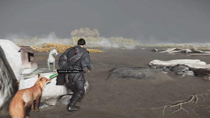 This fox is hard to miss - Ghost of Tsushima: Inari Shrines, Toyotama Region secrets map, video guide - Toyotama Region - Ghost of Tsushima Guide, Walkthrough