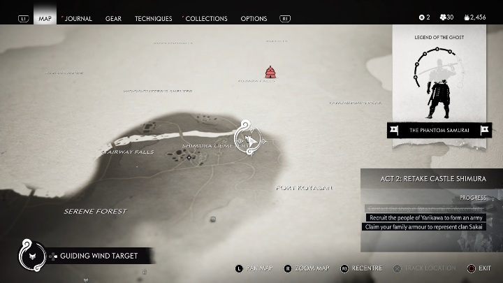 Location: Shimura Cemetery - Ghost of Tsushima: Inari Shrines, Toyotama Region secrets map, video guide - Toyotama Region - Ghost of Tsushima Guide, Walkthrough