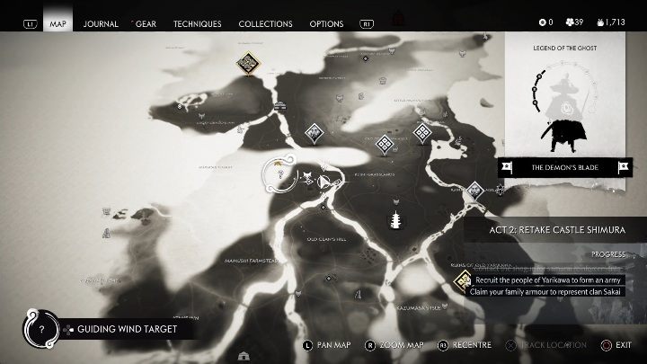Location: Kushi Grasslands - Ghost of Tsushima: Inari Shrines, Toyotama Region secrets map, video guide - Toyotama Region - Ghost of Tsushima Guide, Walkthrough