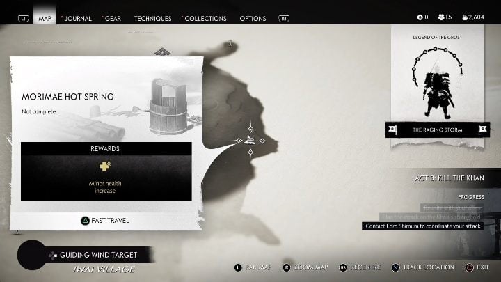 Location: Trappers House - Ghost of Tsushima: Hot Springs, Kamiagata Region secrets map, video guide - Kamiagata Region - Ghost of Tsushima Guide, Walkthrough