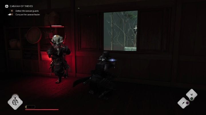 The last part of the mission is difficult because there are no checkpoints - GoT Legends: Caravan of Thieves - Walkthrough - Ghost of Tsushima Guide, Walkthrough