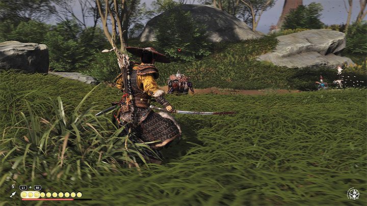 You will reach a location where you will notice the heros horse surrounded by Mongols - you have to defeat them, the fight should be quite easy - Ghost of Tsushima Iki Island: A Lost Friend - walkthrough - Main Missions - Ghost of Tsushima Guide, Walkthrough