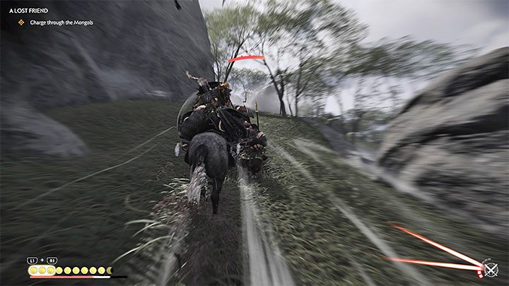 Finding the horse also unlocked a new Horse Charge skill - Ghost of Tsushima Iki Island: A Lost Friend - walkthrough - Main Missions - Ghost of Tsushima Guide, Walkthrough