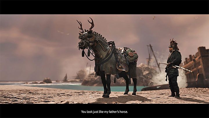 The main reward for passing this mythical quest is the Sakai horse armor which is found on board one of the ships in the ship graveyard - Ghost of Tsushima Iki Island: The Legacy of Kazumasa Sakai - walkthrough - Mythic Tales - Ghost of Tsushima Guide, Walkthrough