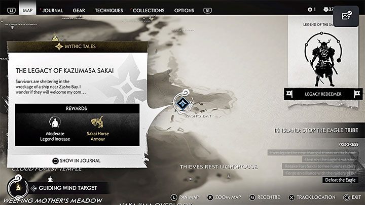 2 - Ghost of Tsushima Iki Island: The Legacy of Kazumasa Sakai - walkthrough - Mythic Tales - Ghost of Tsushima Guide, Walkthrough