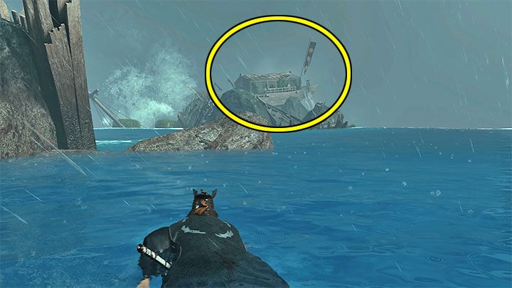 To find horse armor, you will need to search the ship graveyard in the gulf (the search area is marked on the world map) - Ghost of Tsushima Iki Island: The Legacy of Kazumasa Sakai - walkthrough - Mythic Tales - Ghost of Tsushima Guide, Walkthrough