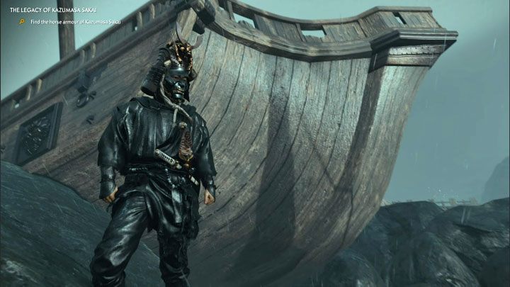 Start near the larger shipwreck shown in the pictures - Ghost of Tsushima Iki Island: The Legacy of Kazumasa Sakai - walkthrough - Mythic Tales - Ghost of Tsushima Guide, Walkthrough