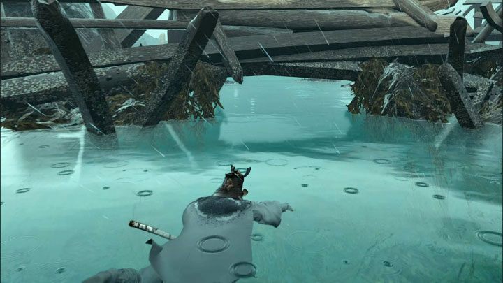 In the next location, you have to swim through the hole shown in the picture - Ghost of Tsushima Iki Island: The Legacy of Kazumasa Sakai - walkthrough - Mythic Tales - Ghost of Tsushima Guide, Walkthrough