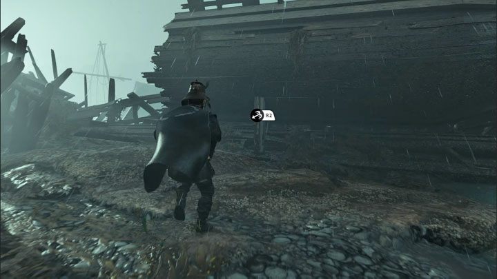 You will reach a larger area - check out the wreckage on the left - Ghost of Tsushima Iki Island: The Legacy of Kazumasa Sakai - walkthrough - Mythic Tales - Ghost of Tsushima Guide, Walkthrough