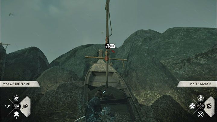 When you get to the new location, check out the left mast shown in the picture - Ghost of Tsushima Iki Island: The Legacy of Kazumasa Sakai - walkthrough - Mythic Tales - Ghost of Tsushima Guide, Walkthrough