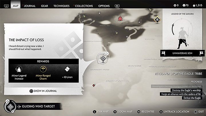 1 - Ghost of Tsushima Iki Island: The Impact of Loss - walkthrough - Side Quests - Ghost of Tsushima Guide, Walkthrough