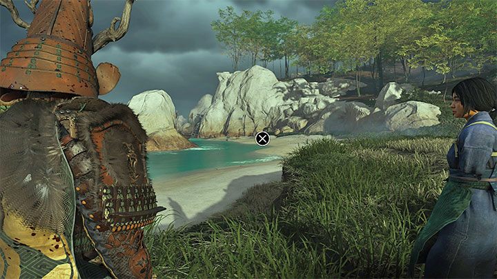 You will need to survey the area Press the R2 trigger and start looking around - Ghost of Tsushima Iki Island: The Impact of Loss - walkthrough - Side Quests - Ghost of Tsushima Guide, Walkthrough